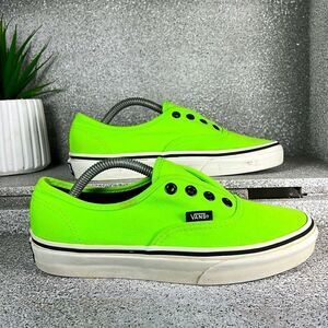 VANS Shoes Authentic Era Gecko Neon Green Slip On Sneakers Shoes Size 5.5